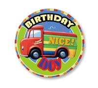 Broche d'anniversaire pour garçon de 5,8 cm, cadeau « It's My Birthday » sur le thème du véhicule, épingle à bouton « It's My Birthday » pour homme, pinback, cadeau d'anniversaire pour 10e, 15e, 18e,