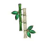 Broche De Bambou Élégant Utilisant Un Alliage Robuste Représentant La Prospérité Adaptée Pionniers Et Cadres De La Broche Vintage