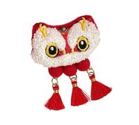 Broche de bénédiction chinoise à suspendre pour le Nouvel An chinois - Décoration traditionnelle rouge et dorée pour maison, mur, porte, festival, 0.01 Ounce (Pack of 120), Coton, Agate