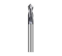 broche de broyeur CNC, Fraise à chanfreiner for foret à pointeau en carbure, tige de 6 mm/10 mm, 60-120 degrés, 0,5-20 mm, CNC(D1.5xr120x50l,For Aluminum)