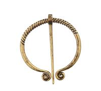 Broche de cape Viking Vintage, fermoir à boucle de tablier doré médiéval pour vêtements et