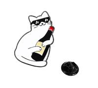 Broche De Chat De Dessin Animé Délicate Épingle À Revers La Mode Pour Vêtements Décoration Super Pour Tous Les Âges Épingle Revers Tendance