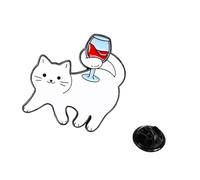 Broche De Chat De Dessin Animé Délicate Épingle À Revers La Mode Pour Vêtements Décoration Super Tous Les Âges Ami