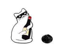 Broche De Chat De Dessin Animé Délicate Épingle À Revers La Mode Pour Vêtements Décoration Super Tous Les Âges Ami