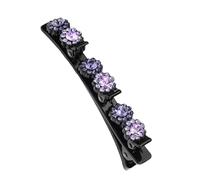 Broche De Cheveux Avec Pierres - Fourche Tressée Brillante, Épingle Femmes | Clip De Conception Avec Cristaux Exceptionnels, Accessoire Sophistiqué Pour Les Looks Quotidiens, Les M