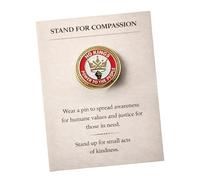 Broche de condoléances série Compassion légère mais durable, design en métal, idéale pour les événements et le transport quotidien Épingle à revêtement de collection, One Size, Comme décrit