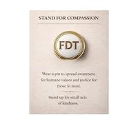 Broche de condoléances série Compassion légère mais durable, design en métal, idéale pour les événements et le transport quotidien Épingle à revêtement de collection, One Size, Comme décrit