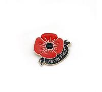 Broche de coquelicot britannique insigne de fleur rouge broche en alliage insigne de corsage Souvenir du jour commémoratif Corsage cadeau du jour commémoratif Corsage commémoratif broche de fleur de p