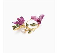Broche de Corsage de tempérament de Fleur de Rhododendron, boîte-Cadeau pour Femme, épingle de Robe féminine, Accessoires de Manteau
