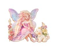 Broche de corsage en alliage facile à utiliser - Motif fée de dessin animé - Adorable design pour un usage quotidien - Fleur, taille unique, Comme décrit