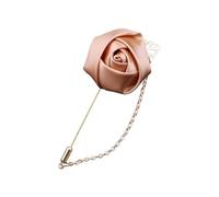 Broche de corsage en soie multi-usage pour fête prénuptiale, mariage, fiançailles, événement, boutonnière pour garçons d'honneur et demoiselles d'honneur en soie pour mariage, taille unique, Comme