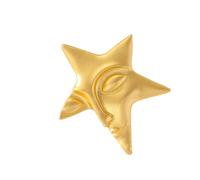 Broche De Décoration Écharpe Vintage Unisexe Gold Five Pointed Star Abel Pin Jewelry Christmas Halloween Plaqué Broche
