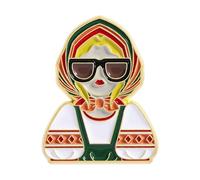 Broche de dessin animé en alliage de zinc, épinglette, bijou de collection historique, accessoires de vêtements pour la décoration de vêtements, passionnés d'histoire uniques, Einheitsgröße, comme