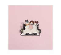 Broche de dessin animé ravissante, avec un joli Design de vache, Badge décoratif parfait pour les enfants