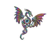 Broche de dragon complexe, bijou en alliage durable, personnalisable pour les anniversaires et les occasions spéciales, thème élégant et polyvalent, Einheitsgröße, comme décrit