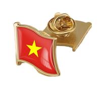 Broche De Drapeau Du Vietnam,Insignes De Drapeau Du Vietnam,Artisanat En Émail,Épingle De Revers Du Vietnam,Épingle De Drapeau,Broche D'Insigne De Drapeau,Accessoire De Nouveauté Nationale De
