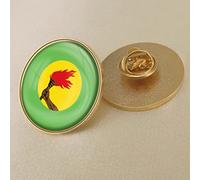 Broche De Drapeau Du Zaïre,Broches Insignes De Sac À Revers,Accessoire De Sac À Dos De Veste De Chemise,Badges En Émail Esthétique,Badges De Revers De Bricolage,Épinglette De Revers En Émail De