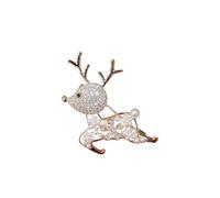 Broche de en et perle de noël à la mode, broche polyvalente bonhomme neige dessin animé épingle événement souvenir (A, One Size)