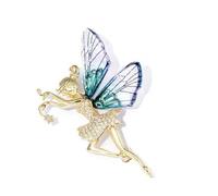 Broche de fée Papillon Élégante Broche Papillon Fée Épinglette Polyvalente Mode Fée Broche Cadeau Applicable Fée Strass Mère et Tante