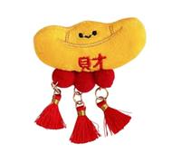 Broche de festival du printemps - Décoration de Nouvel An chinois - Style traditionnel - Rouge - Ornement pour porte, mur, appartement, bureau, restaurant, magasin, 0.01 Ounce (Pack of 120), Coton
