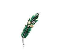 Broche de Feuille d'huile Goutte à Goutte Faite à la Main, épingle de Corsage féminine, Accessoires de Manteau de Robe Vintage pour Femmes