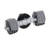 Broche de fitness ludique pour gym/haltère - Portable - En alliage - Pour les amateurs de mode - Ornement de chapeau, taille unique, Comme décrit