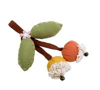 Broche De Fruits En Tissu Dessins De Cerises D'aubépine Vêtements Confortables Pour Tenues De Fête De Bureau Décontractées Broche De Fruits En Tissu