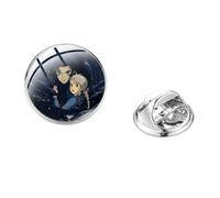 Broche de jeu Sally Face - Accessoires pour vêtements, sac à dos, décoration cabochon, verre et métal, broche tendance pour homme et femme, Verre