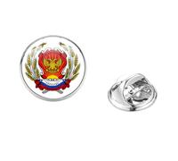 Broche de la collection de l'armée russe USSR CCCP Border Troops - Impression rétro - Cabochon en verre - Bijoux décoratifs, Verre