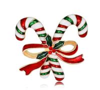 Broche de la série de Noël, double béquille, fleur, vêtements, accessoires, vacances, fête, banquet