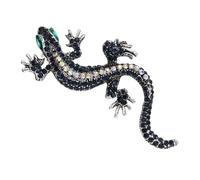 Broche de lézards de styles antiques, accessoire de mode en alliage unique, conception de reptiles, pour décoration de de manteau, d ' anniversaire, accessoire de lézards élégants
