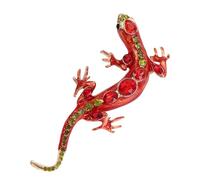 Broche de lézards de styles antiques, accessoire de mode en alliage unique, conception de reptiles, pour décoration de de manteau, d ' anniversaire, accessoire de lézards élégants
