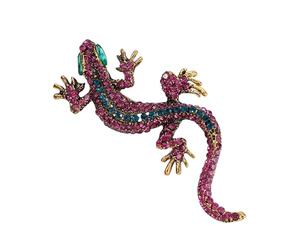 Broche de lézards de styles antiques, accessoire de mode en alliage unique, conception de reptiles, pour décoration de de manteau, d ' anniversaire, accessoire de lézards élégants