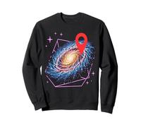 Broche de localisation Galaxie Astronomie Spatiale Sweatshirt