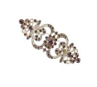 Broche de mariage en alliage avec boîte de rangement et cristaux d'inspiration vintage pour demoiselles d'honneur, One Size, Comme décrit