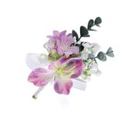 Broche de mariage légère et durable, élégance simple, broche pour bal de fin d'année, cérémonie, fleurs artificielles, Einheitsgröße, comme décrit