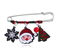 Broche De Noël Broches Ensemble, 1 Pcs Plaqué Or Xmas Art Artisanat Modèle Cristal De Strass Cristal Broche Broche Bijoux Cadeaux pour Femmes Filles Qualité Premium