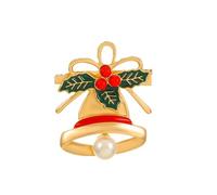 Broche de noël, dessin animé européen et américain, cloches de bonhomme neige, Badge Corsage, broche collier d'arbre noël (E, One Size)