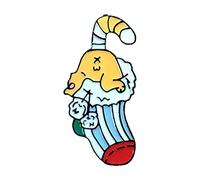 Broche de Noël en forme de bonhomme de neige pour fête de Noël (jaune, taille unique)