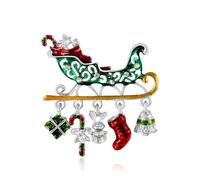 Broche de Noël en forme de fleur pour fête ou banquet
