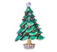 Broche de Noël en strass - Épingles créatives festives | Broche de Noël décorative pour fêtes, rassemblements, bars, sorties, Refer to description, Matériel (métal), Unisexe