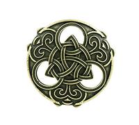 Broche de Noeud Nordique Runes Broche de Badge Viking, Or