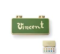 Broche de palette de peintre - Épingle de palette d'artiste d'ouverture créative, épingle d'art en émail de conception de couleurs cachées, cadeau pour les artistes, les amateurs d'art et les (#C)