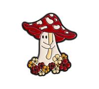 Broche De Parapluie Champignon Conte Hobgoblin Fantaisiste Conception Dessin Animé Créatif Pour Une Mise À Niveau Tenue Ludique Pour Une Corsage En Alliage Amusante