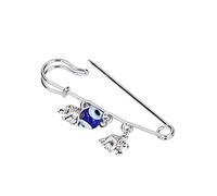 Broche De Perles d'oeil Bleu, 10 Pièces Bonne Chance Bleu Mauvais œil Petit éléphant Broche Broches épingles De Sûreté Multifonctions pour Vêtements Sac écharpe