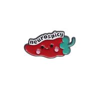 Broche de piments arc-en-ciel élégante avec épingle sécurisée, épinglette de décoration distinctive, bijoux pour fête et tenue décontractée, Badge coloré