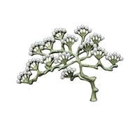 Broche de plante unique Badge épingle Belle Pin Texture Alliage Accessoire de mode pour vêtements et sacs Décorations Vintage Broche Convient, taille unique, comme décrit