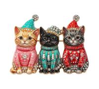 Broche de pull Broche de chat de Noël, A