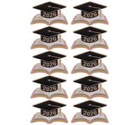 Broche de Remise de Diplôme 10 Pièces en Alliage Zinc, Chapeau Livre 2026