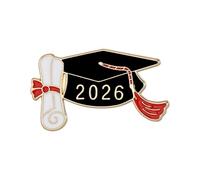 Broche de remise de diplôme 2026,Corsage de graduation,Broche de la promotion 2026 - Pour Enseignant Étudiant Lycée Université Col Châle Pull Écharpe Manteau Veste Fête Banquet